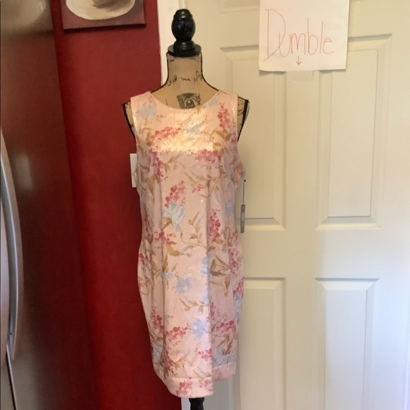 NWT Vince Camuto Sequin Floral Dress. Bought but never wore it. New w/tags - Picture 2 of 13